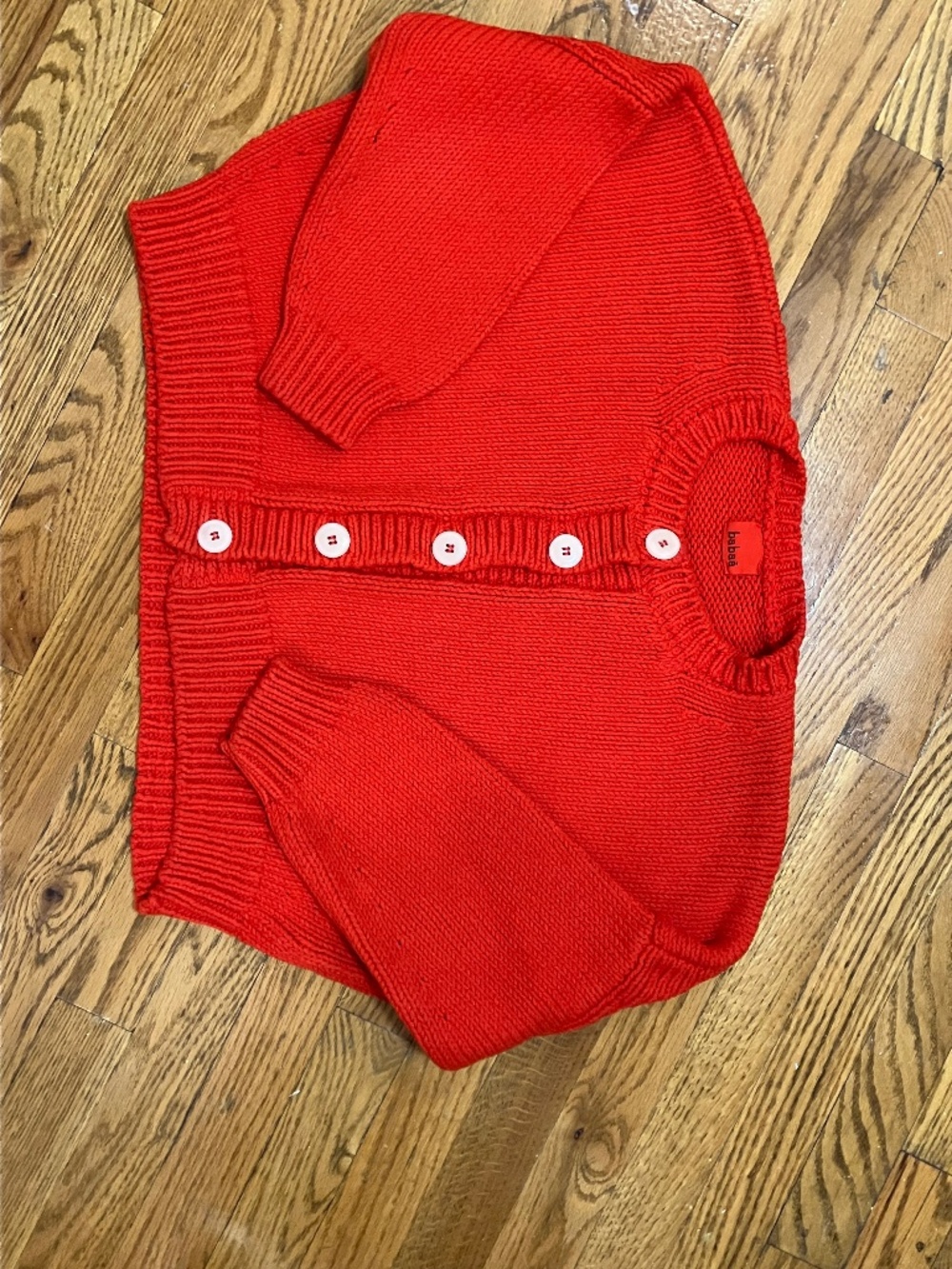 babaa no 14 cardigan in summer flame